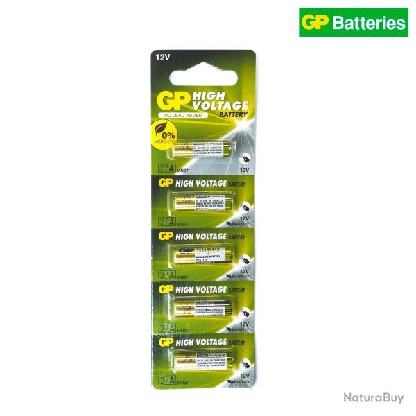 Pile alcaline GP Ultra 27A 12 V pour t�l�commandes, lot de 5 - Autre