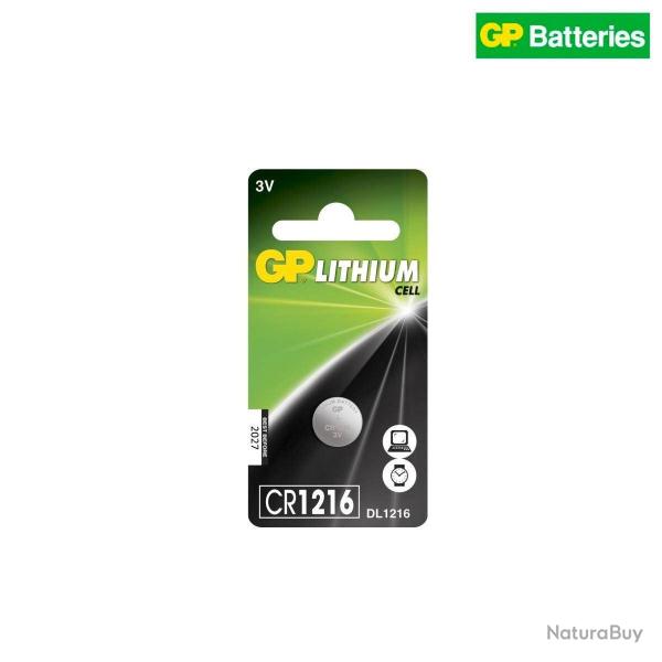 Pile bouton lithium GP CR1216 � l'unit�, 12,5 mm pour montre - Autre
