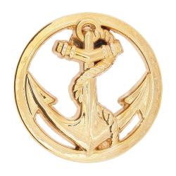 Pin's d'ancre de Marine Boussemart, insigne de revers - Bleu TDM