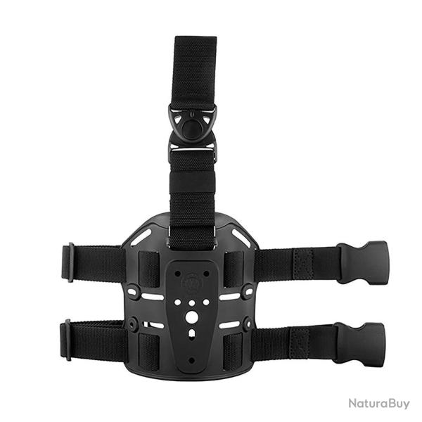 Plaque de cuisse modulable King Cobra polyamide inject� - Noir / S