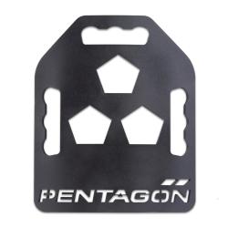 Plaques lest&eacute;es Pentagon Avron Tac-Fitness 2 x 3 kg - Noir