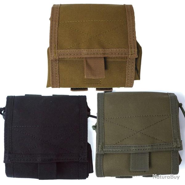 Poche de d�lestage vide-chargeur MOLLE polyester 600D 20 cm - Noir