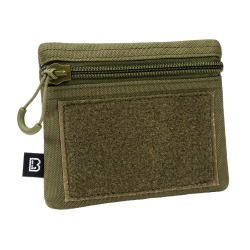 Pochette Brandit Mini EDC polyester 600D anneau porte-cl&eacute;s - Vert olive