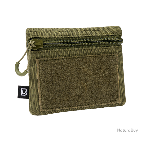 Pochette Brandit Mini EDC polyester 600D anneau porte-cl�s - Vert olive
