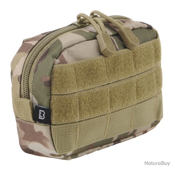 Pochette Brandit MOLLE Compact � glissi�re poche filet - Tactical Camo