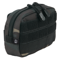 Pochette Brandit MOLLE Compact &agrave; glissi&egrave;re poche filet - Dark Camo