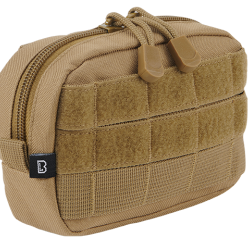 Pochette Brandit MOLLE Compact &agrave; glissi&egrave;re poche filet - Camel