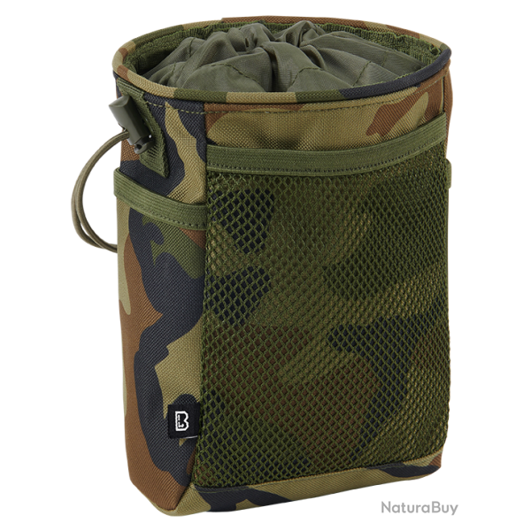 Pochette Brandit MOLLE Tactical 2,5 L collerette � cordon - Woodland