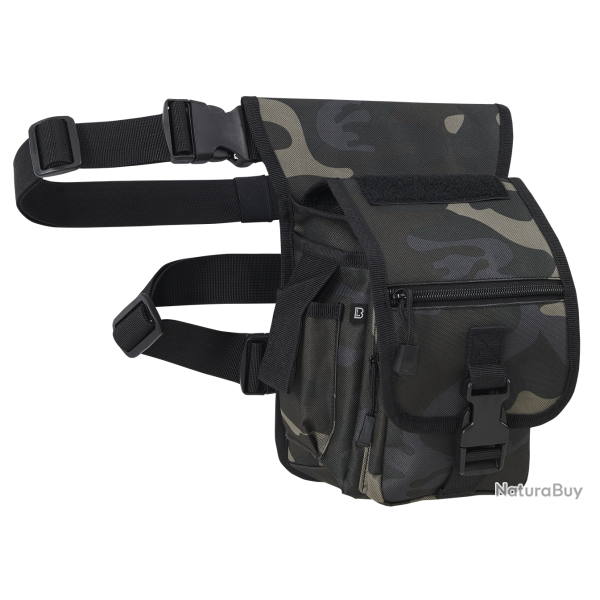 Pochette de cuisse Brandit Side Kick 3 L sangles hanche 135 cm - Dark Camo