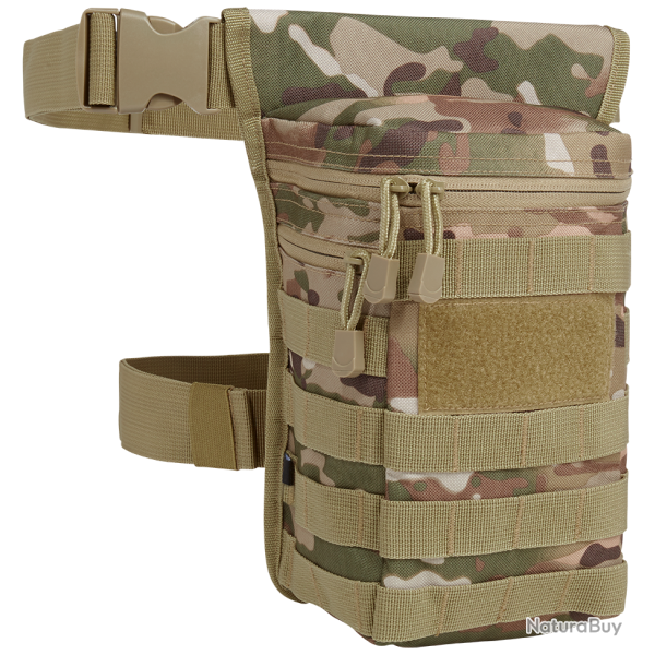 Pochette de cuisse Brandit Side Kick MOLLE 3,5 L compartiment - Tactical Camo