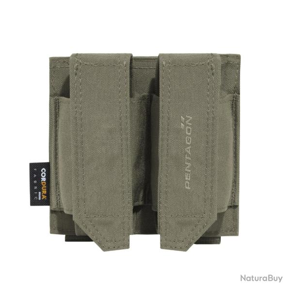 Pochette double Pentagon FB en nylon 500D 13,5 x 12 x 4,5 cm - RAL7013