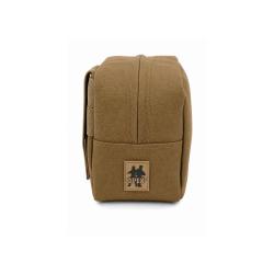 Pochette fourre-tout MOLLE polyester d&eacute;perlant 22 x 12 x 9 cm - Coyote