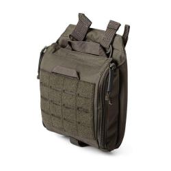 Pochette m&eacute;dicale 5.11 Tactical TacMed Flex en nylon N500D &agrave; ouverture frontale rabattable Vert Rang