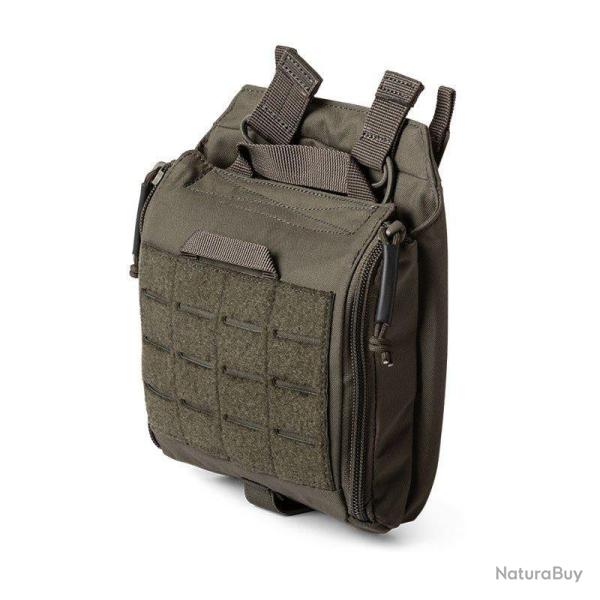 Pochette m�dicale 5.11 Tactical TacMed Flex en nylon N500D � ouverture frontale rabattable Vert Rang