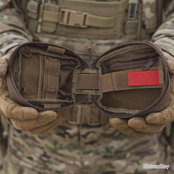 Pochette m�dicale d�tachable Cordura 600D ouverture � plat - Coyote