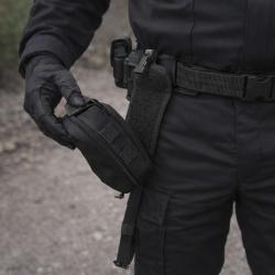 Pochette m&eacute;dicale d&eacute;tachable Cordura 600D ouverture &agrave; plat - Noir