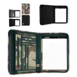 Pochette porte-documents OPEX A4 polyester dos enduit PVC - Camouflage