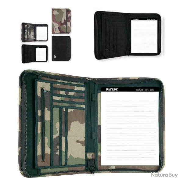 Pochette porte-documents OPEX A4 polyester dos enduit PVC - Noir
