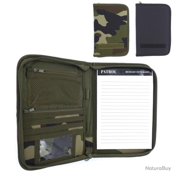 Pochette porte-documents OPEX A5 polyester � glissi�re - Noir