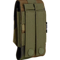 Pochette t&eacute;l&eacute;phone Brandit MOLLE format moyen rabat - Woodland
