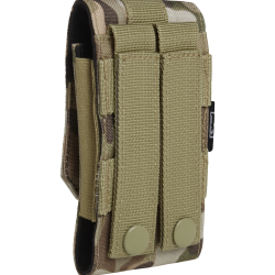 Pochette t&eacute;l&eacute;phone Brandit MOLLE format moyen rabat - Tactical Camo