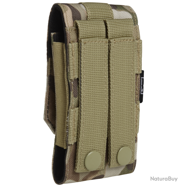 Pochette t�l�phone Brandit MOLLE format moyen rabat - Tactical Camo