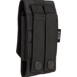 Pochette t&eacute;l&eacute;phone Brandit MOLLE format moyen rabat - Noir