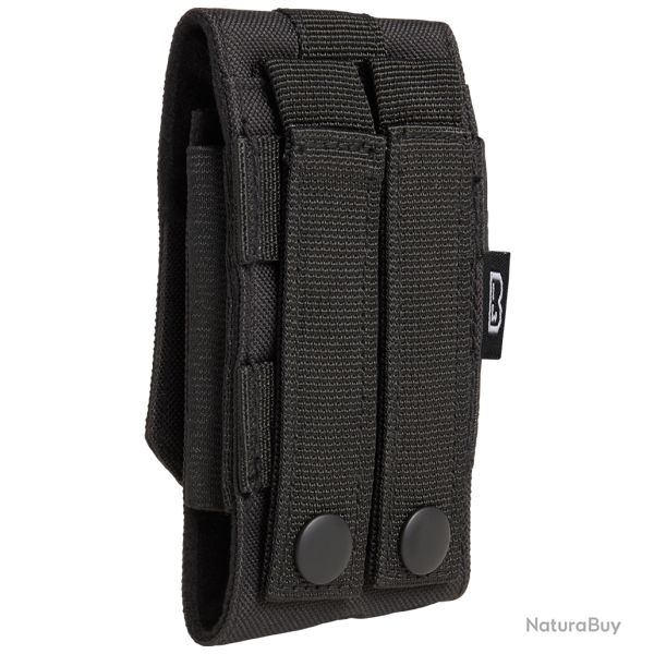Pochette t�l�phone Brandit MOLLE format moyen rabat - Noir