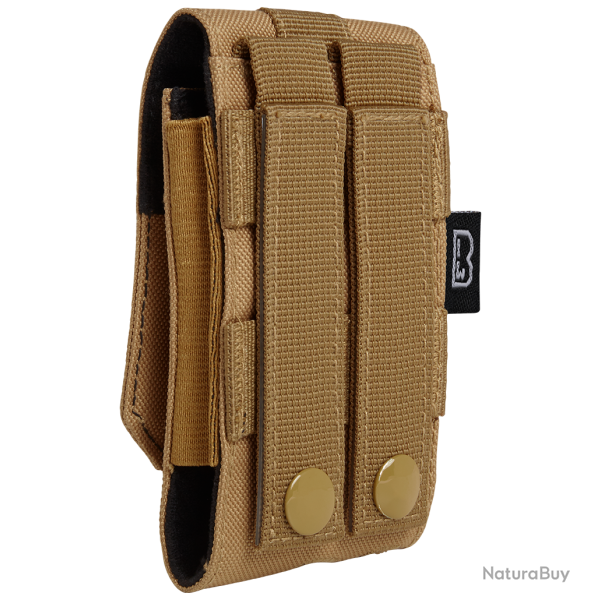 Pochette t�l�phone Brandit MOLLE format moyen rabat - Camel
