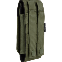Pochette t&eacute;l&eacute;phone Brandit MOLLE grand format doublure souple - Vert olive
