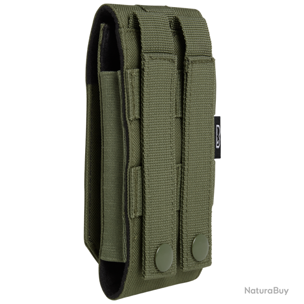 Pochette t�l�phone Brandit MOLLE grand format doublure souple - Vert olive