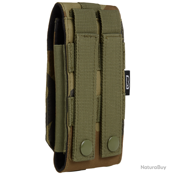 Pochette t�l�phone Brandit MOLLE grand format doublure souple - Woodland
