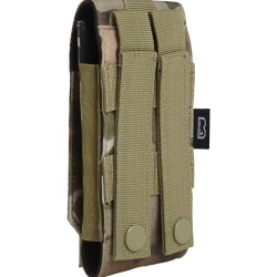 Pochette t&eacute;l&eacute;phone Brandit MOLLE grand format doublure souple - Tactical Camo