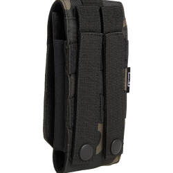 Pochette t&eacute;l&eacute;phone Brandit MOLLE grand format doublure souple - Dark Camo