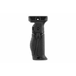 Poign&eacute;e avant rabattable DLG Tactical rail Picatinny polym&egrave;re - Noir