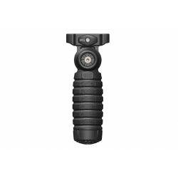 Poign&eacute;e avant repliable DLG Tactical pour rail Picatinny - Noir