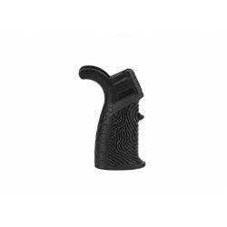 Poign&eacute;e pistolet DLG Tactical caoutchout&eacute;e extension arri&egrave;re - Noir