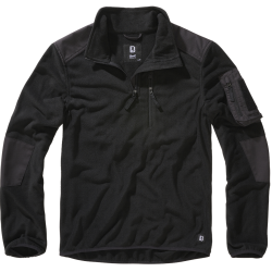 Polaire Brandit Fleece Troyer Ripstop 170 g/m&sup2; &eacute;paules - Noir / 7XL