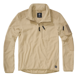 Polaire Brandit Fleece Troyer Ripstop 170 g/m&sup2; &eacute;paules - Camel / L