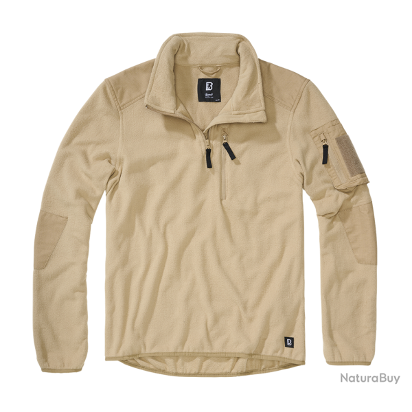Polaire Brandit Fleece Troyer Ripstop 170 g/m� �paules - Camel / 5XL