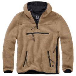 Polaire Brandit Teddyfleece Worker &agrave; capuche doubl&eacute;e - Camel / 6XL