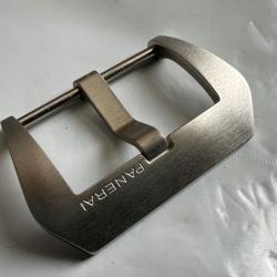Panerai boucle ardillon acier bross&eacute; 26 mm, avec sa bo&icirc;te