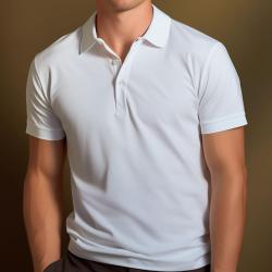 Polo OPEX uni manches courtes 100 % coton peign&eacute; Ringspun - Blanc / XL