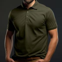 Polo OPEX uni manches courtes 100 % coton peign&eacute; Ringspun - Vert / S