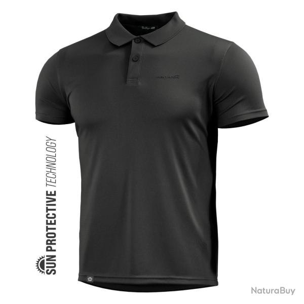 Polo Pentagon Anassa en polyester 175 g/m� protection solaire - Noir / 2XL
