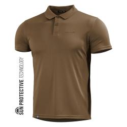 Polo Pentagon Anassa en polyester 175 g/m&sup2; protection solaire - Coyote / M