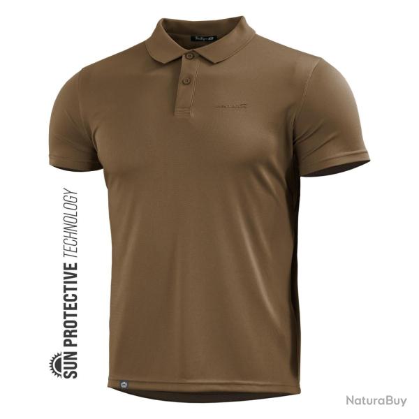 Polo Pentagon Anassa en polyester 175 g/m� protection solaire - Coyote / L