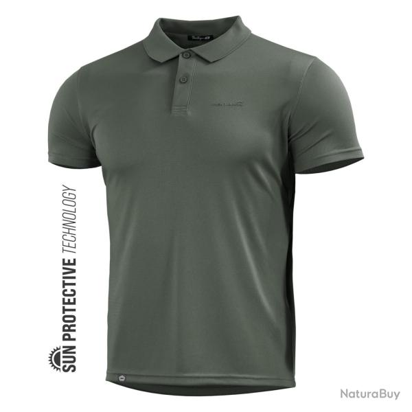 Polo Pentagon Anassa en polyester 175 g/m� protection solaire - Vert camo / L