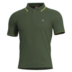 Polo Pentagon Aniketos en piqu&eacute; CVC coton polyester 220 g/m&sup2; - Vert Springbok / 2XL