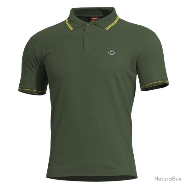Polo Pentagon Aniketos en piqu� CVC coton polyester 220 g/m� - Vert Springbok / 2XL